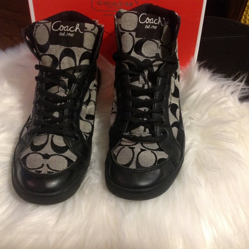 Coach High-Top Ellis sneakers size 8M - Picture 7 of 7